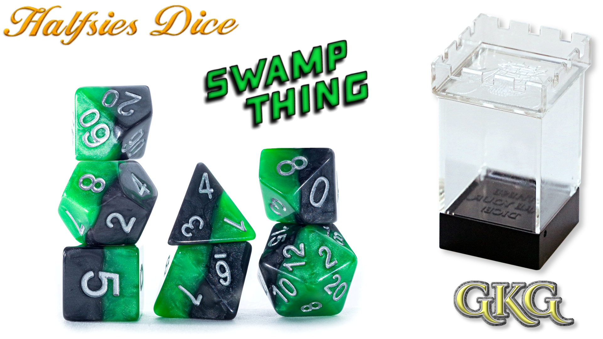 Halfsies Dice - Swamp Thing